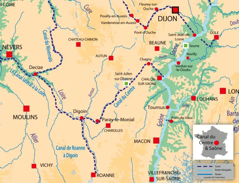 Saint Julien-sur-Dheune à Seurre  carte de navigation