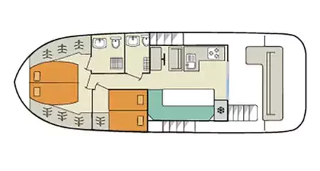 Boat plan Le Boat Liberty Le Boat