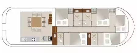 Boat plan Les Canalous FPP La Peniche S Les Canalous FPP