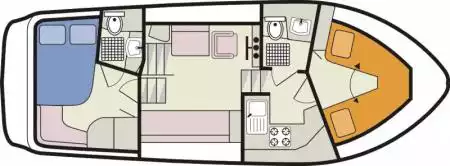 Boat plan Le Boat Consul Le Boat