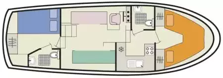 Boat plan Le Boat Tamaris Le Boat